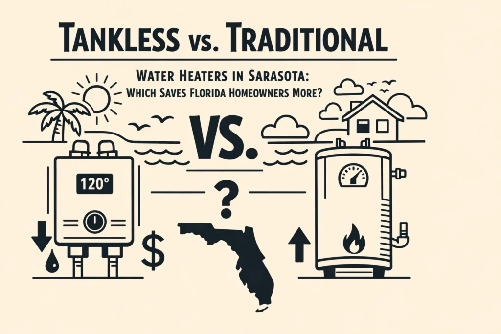 Tankless vs. Traditional Water Heaters in Sarasota: Which Saves Florida Homeowners More?
