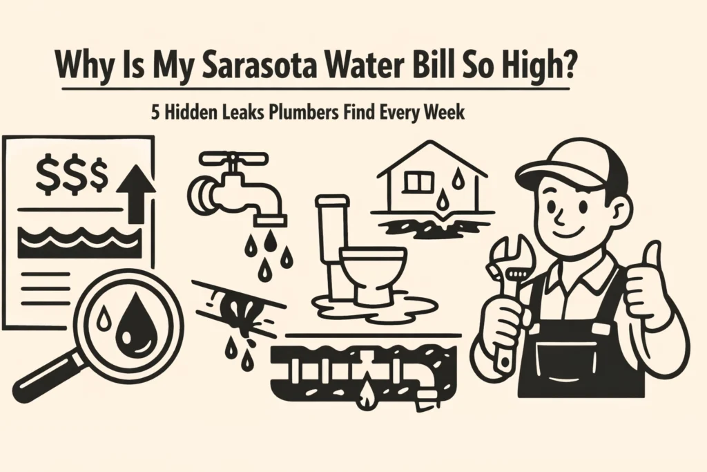Why Is My Sarasota Water Bill So High? 5 Hidden Leaks Plumbers Find Every Week